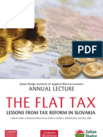 Annual Lecture explores Slovakia's flat tax reforms