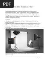 Studio Lighting Setup in 3ds Max