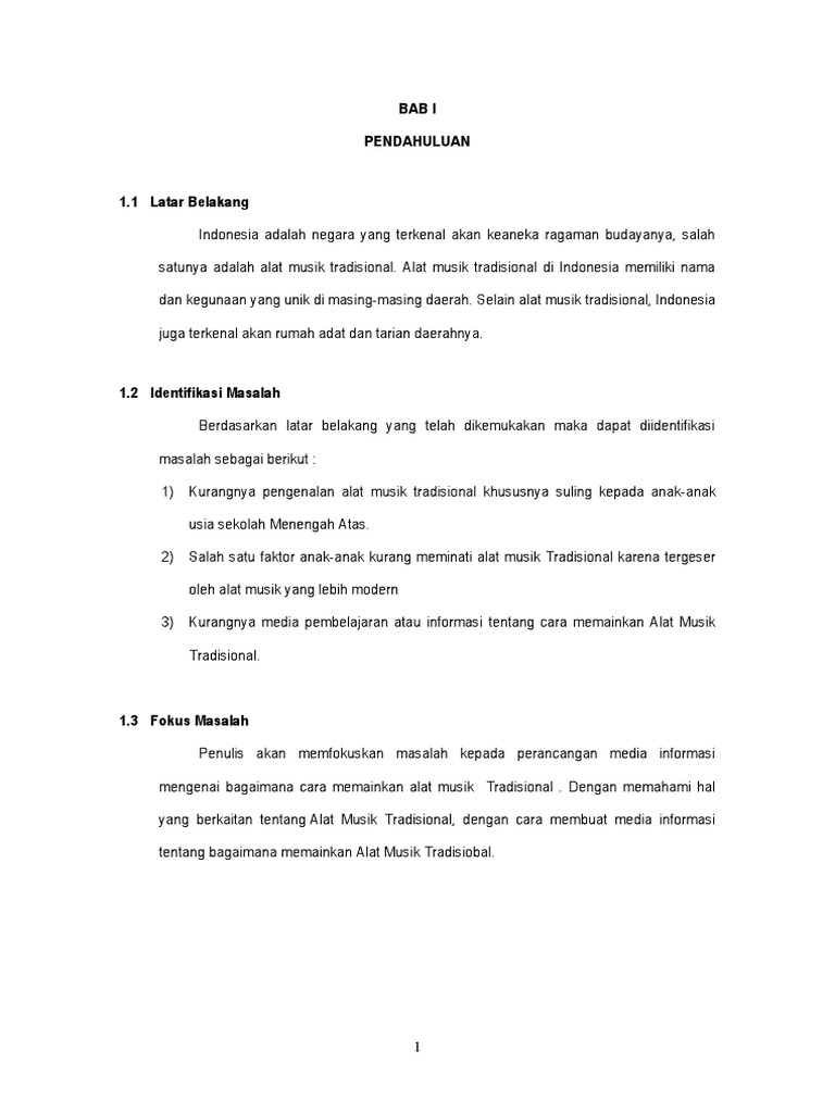 Makalah Alat Musik Tradisional Resti Octari