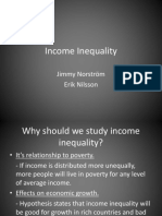 Income Inequality: Jimmy Norström Erik Nilsson