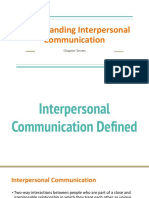 Understanding Interpersonal Communication: Chapter Seven