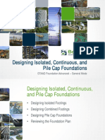 Designing Isolated, Continuous, and Pile Cap Foundations: STAAD Foundation Advanced - General Mode