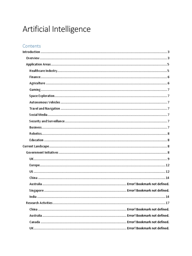 Applications and Landscape of AI | PDF | Deep Learning | Artificial ...