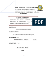 Determinación de La Concentración Del Peróxido de Hidrógeno para La Aplicación Del Método Fenton