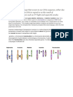 A mutation is a change that occurs in our DNA sequence.docx