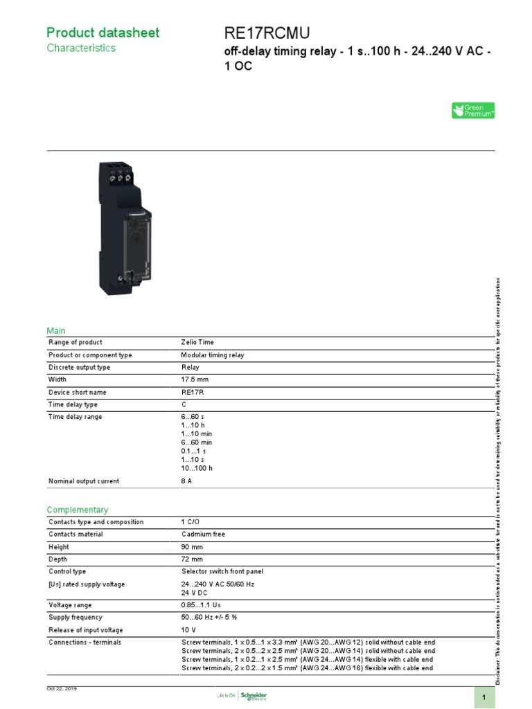 Off Delay Timer | PDF | Relay | Alternating Current