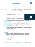 Mathongo - Formula Sheet - Permutation Combination