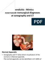 Appendicitis - Mimics at Sonography & CT
