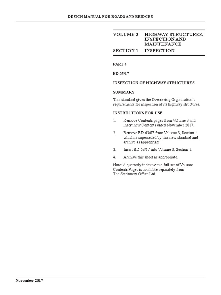 Highway Structures Inspection Manual | PDF | Risk | Safety
