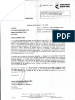 Notificación resolución convalidación título médico