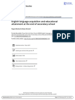 English Language Acquisition and Educational Attainment at The End of Secondary School