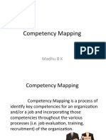 Competency Mapping: Madhu B K