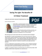 The Benefits Of  UV Water Treatment 