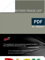 Risk Return Trade Off - Monica