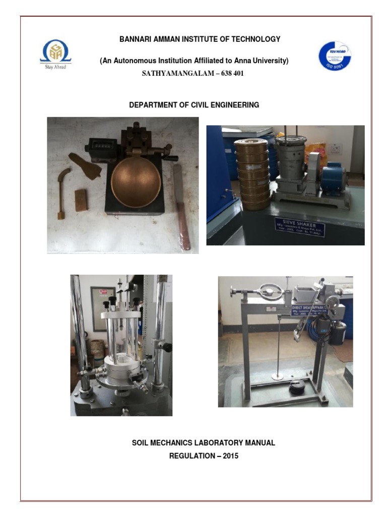 Soil Mechanics Lab Guide | PDF | Soil Mechanics | Soil