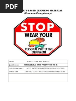 Apply Safety Measures in Farm Operations