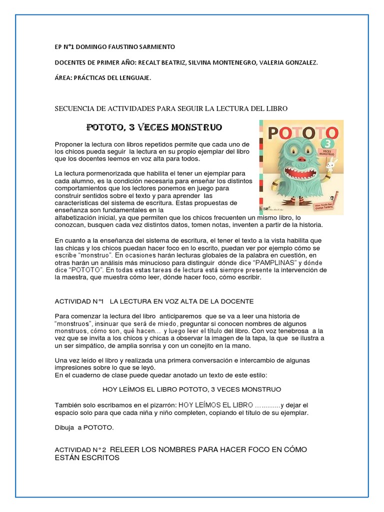 enchufe Juramento Automático Secuencia de Pototo | PDF | Libros