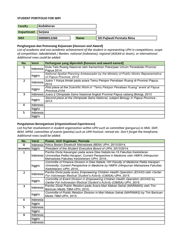 Student Achievements & Activities | PDF | Wellness