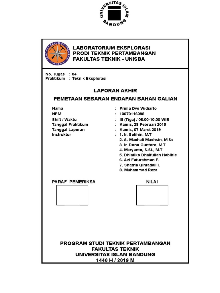 Soal Uts Laboratorium Ekplorasi Unisba Belajar Soal