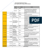 Annotated Agenda For Day 1 PPMPA Joint Application Design (JAD) Session