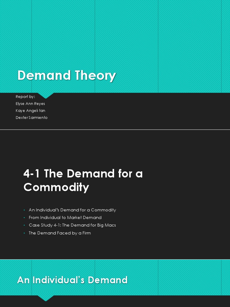 Managerial Economics Chapter 4 | PDF | Demand Curve | Demand