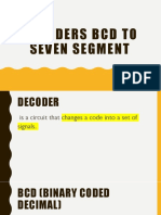 Decoders BCD To Seven Segment