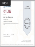 Marketing Certificate