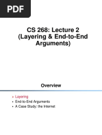 CS 268: Lecture 2 (Layering & End-to-End Arguments)