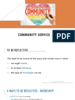 Community Service: Reflective Exercise