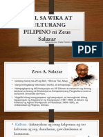 Ukol Sa Wika at Kulturang Pilipino Ni Zeus