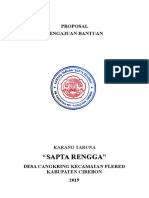 Proposal Sapta Rengga Sedekah Bumi