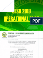 CLSU Operational Plan 2019