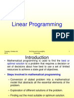 Linear Programming: Tuesday, October 22, 2019 1 Dr.G.Suresh Kumar@KL University