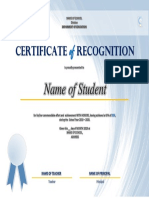 Certificate of Recognition - FREE TEMPLATE v1