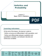 Lesson 3 Basic Term in Statistics