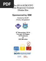 ACM-ICPC 2014 Asia Regional Dhaka Site Problems PDF