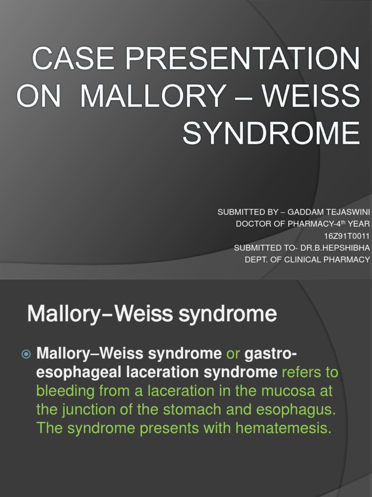 Mallory Weiss Tear PDF Cholesterol High Density Lipoprotein