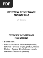 Overview of Software Engineering: VIT Chennai