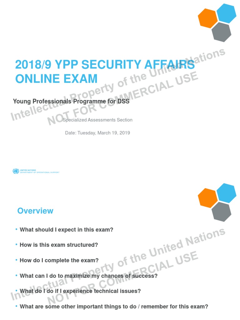 UN YPP Security Exam Guide 2025 | PDF | Technical Support | Test ...