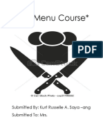 MY Menu Course