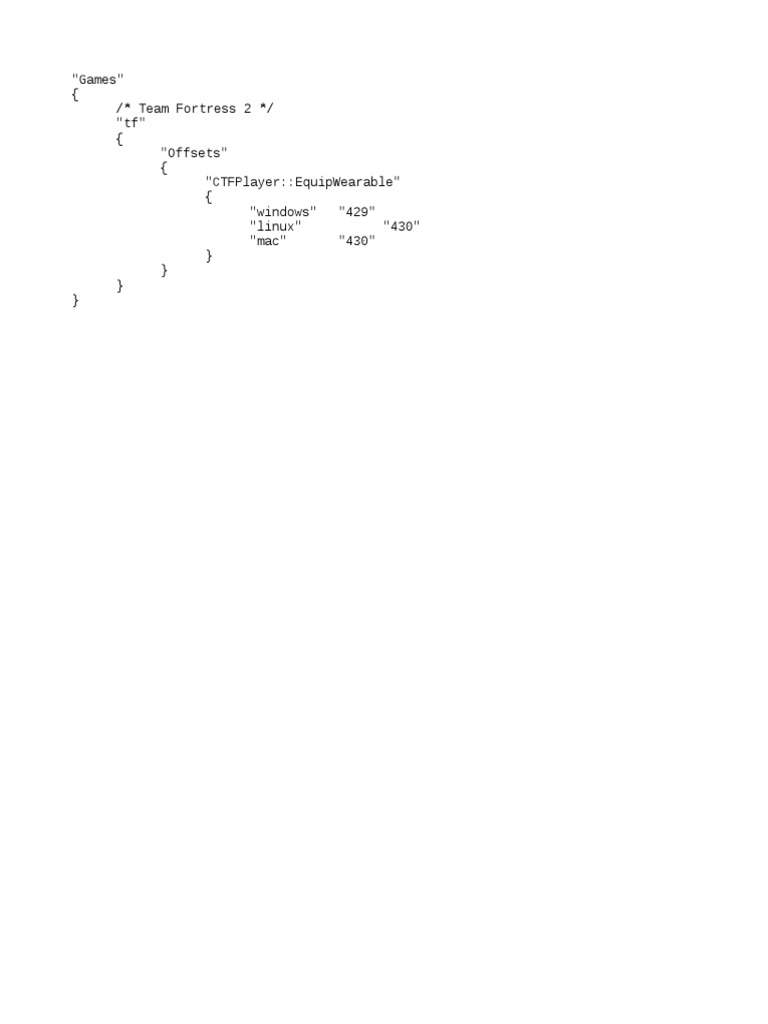 TF2 Game Development Offsets | PDF