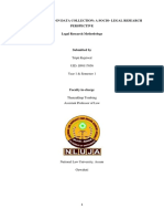 Sampling Method in Data Collection: A Socio-Legal Research Perspective Legal Research Methodology