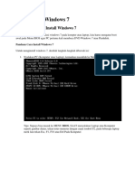 Cara Install Windows 7