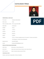 Hida Curriculum Vitae