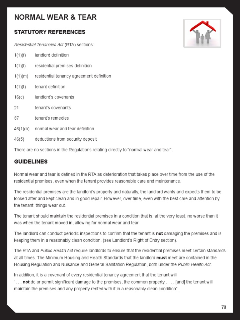 Understanding Normal Wear and Tear A Guide to Landlord and Tenant