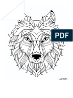 Coloring Pages For Children - JustColor Kids Wolf 34777