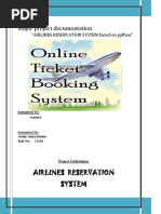 Major Project Documentation: Airlines Reservation System