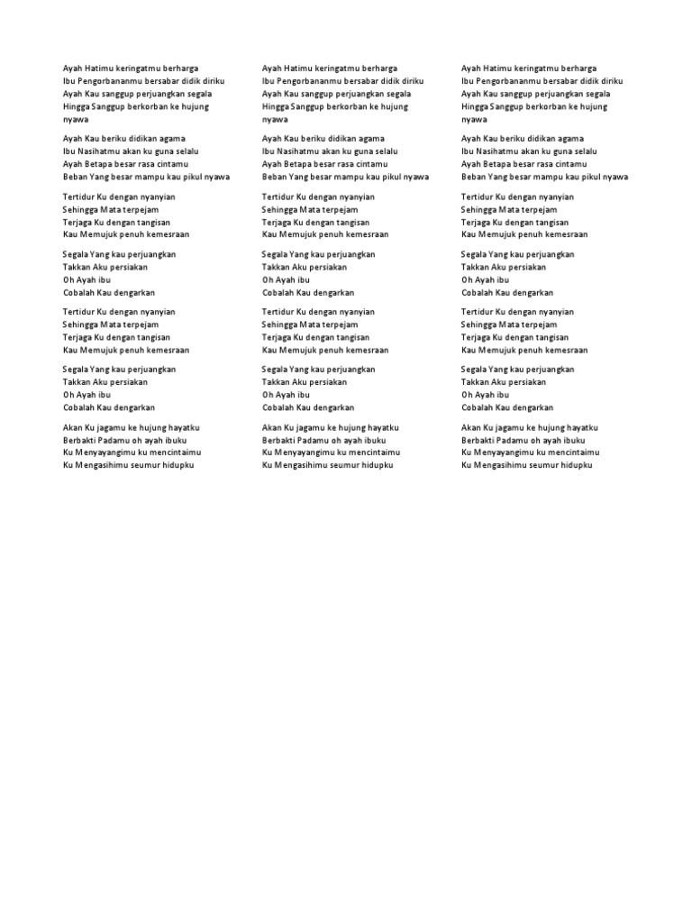 Lirik Lagu
