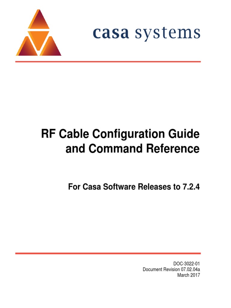 CMTS RF Config GD CMD Reference R7.2.4!03!15 2017 | PDF | Networks ...