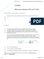 Differences Between AFM and FCOM Manuals - Aviation Stack Exchange